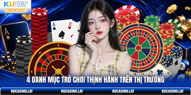 4 danh mục trò chơi thịnh hành trên thị trường
